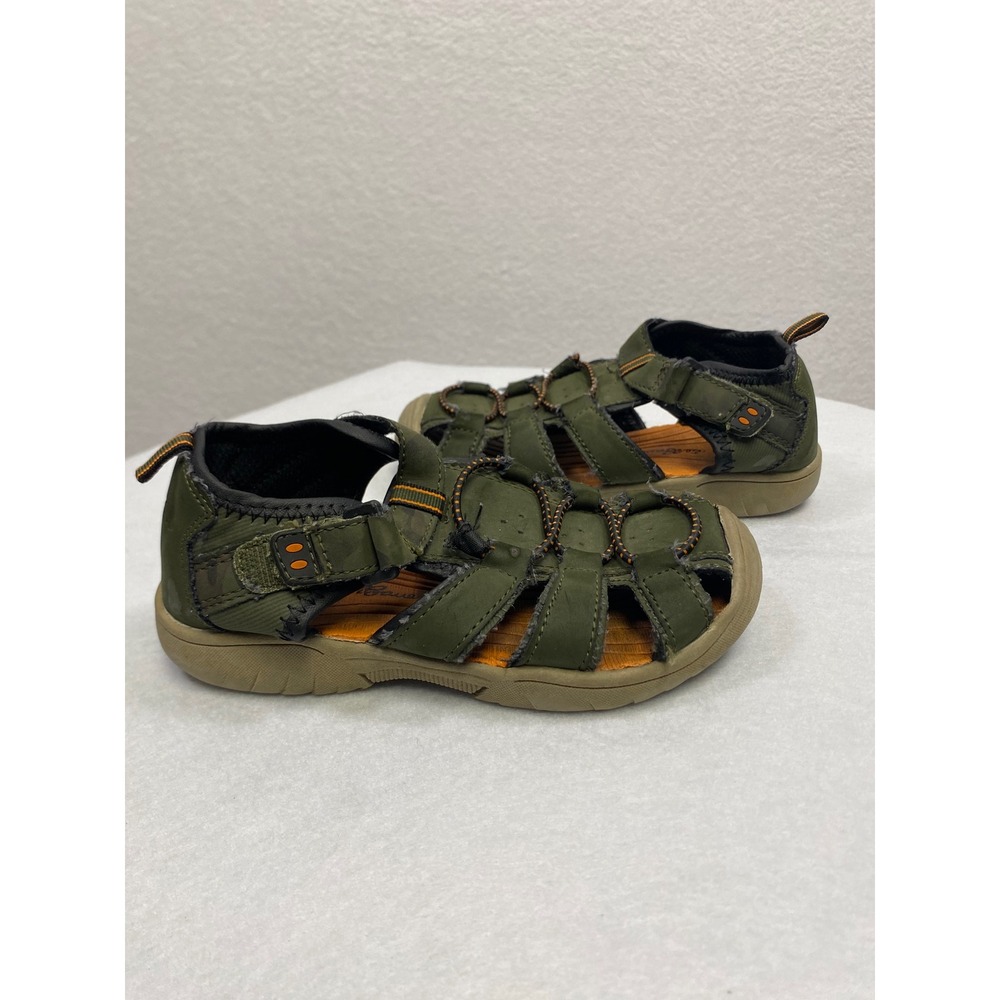 Eddie Bauer Kids Green Outdoor Adventure Sport‎ Sandals Size 11 M